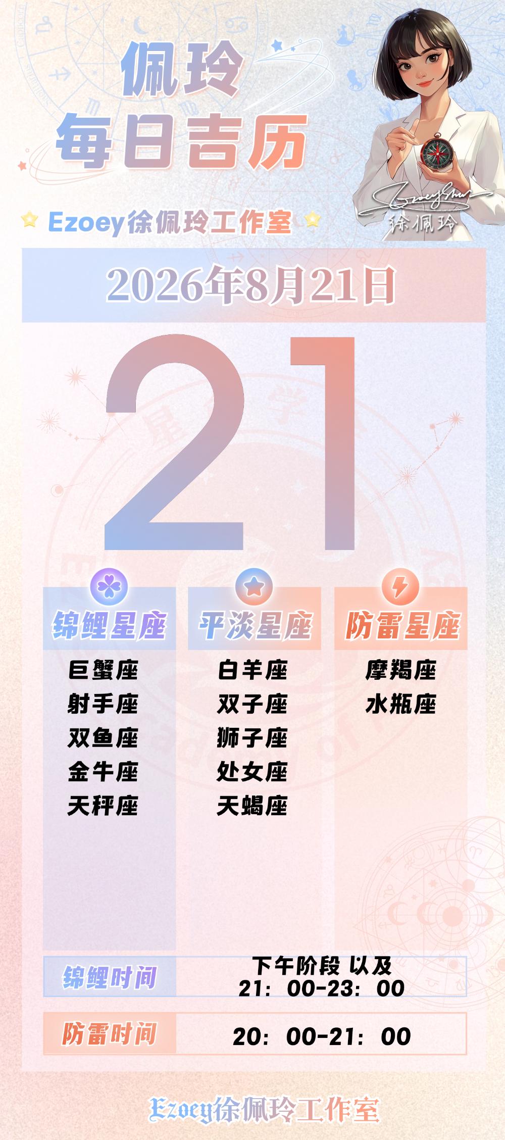 【8.21日播报】稳步成长日锦鲤星座：巨蟹座、射手座、双鱼座、金牛座、天秤座