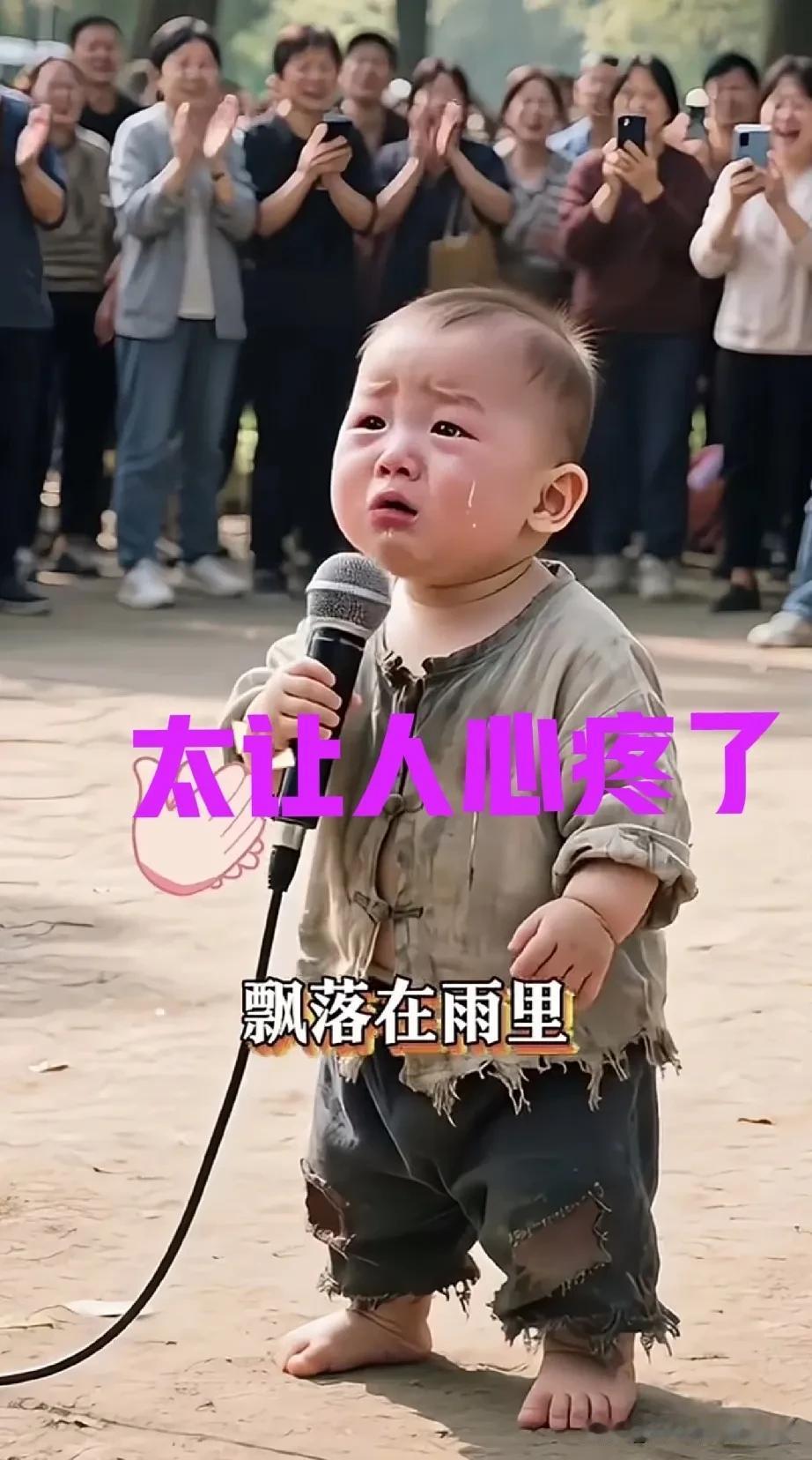 [祈祷][祈祷]破衣烂衫，光着脚丫，眼神却生，甚至连话都不会说的幼儿被迫街头卖