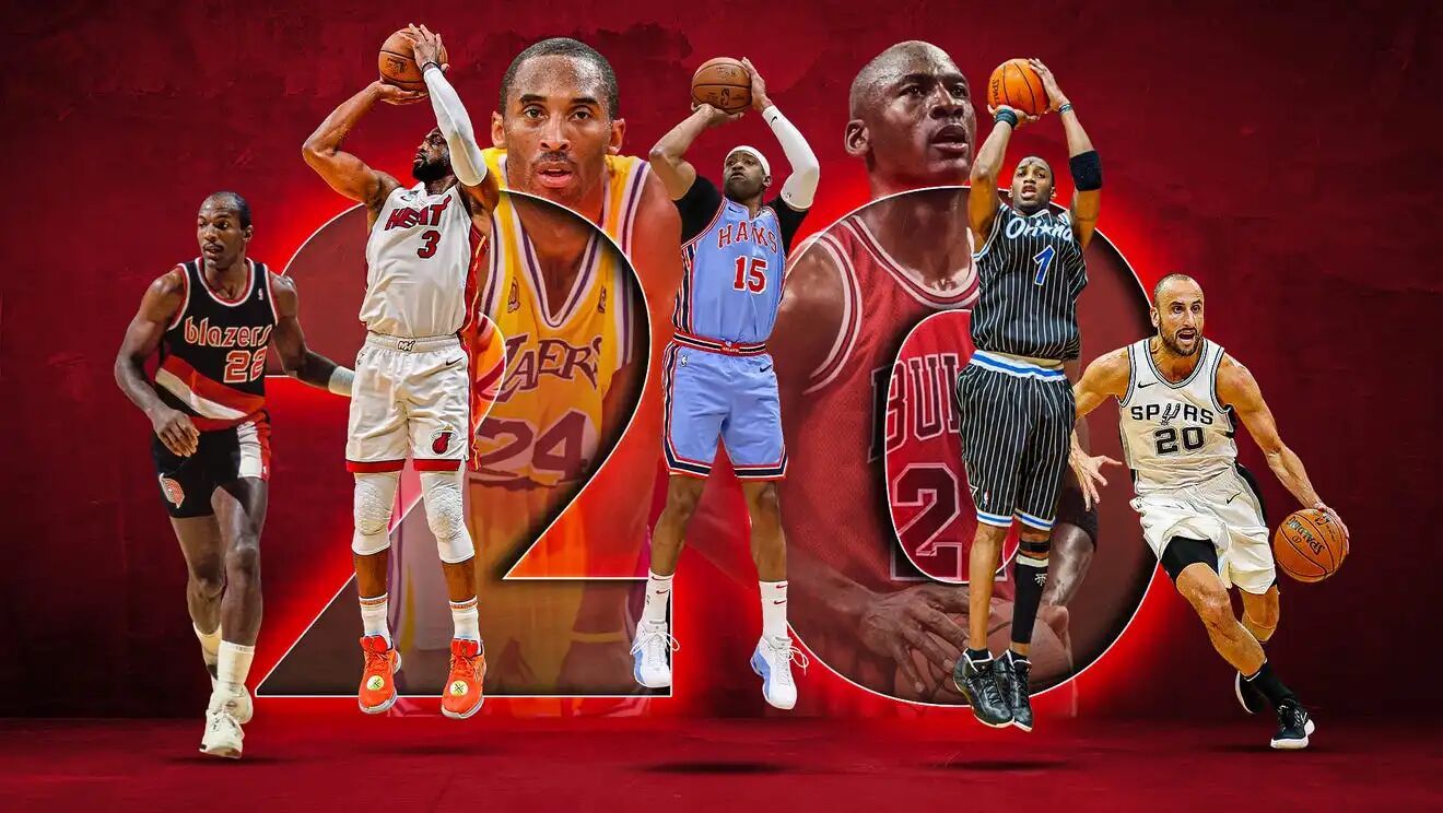 合理吗？HoopsHype评选NBA历史TOP20得分后卫！具体排名如下：1、迈