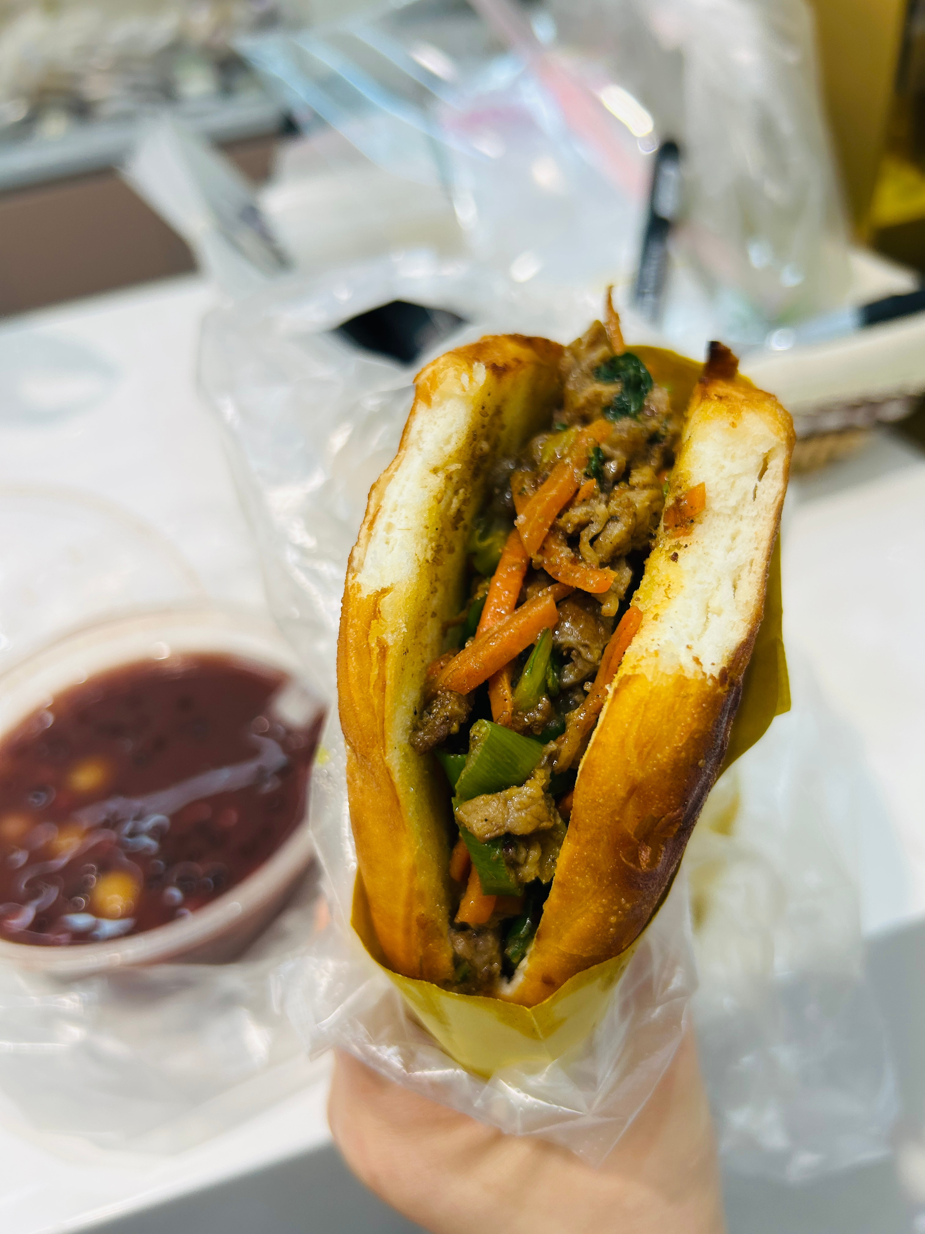 这个饼真好吃馅一般…