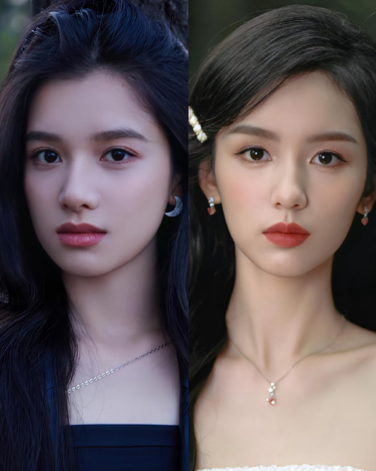 以前觉得周也张婧仪长得像，现在完全不像了​​​