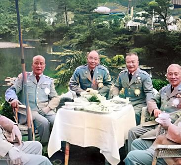 一九六二年，国军六大将领在一起边吃边谈。其中许多将领在国军将领中很出名。当然，资