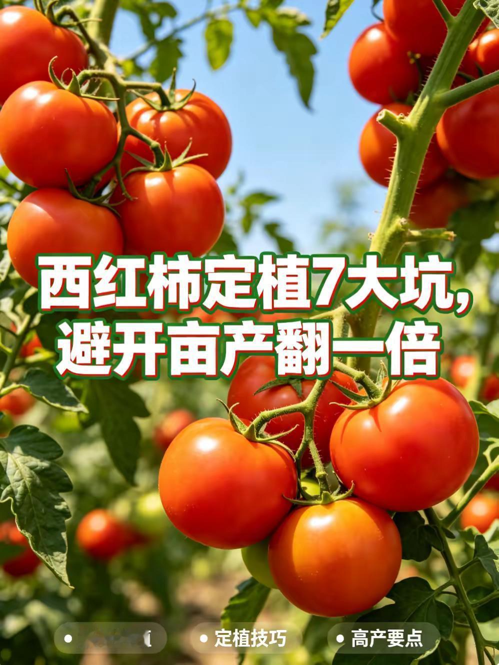西红柿定植7大坑，避坑亩产翻倍！。西红柿定植西红柿种植西红柿种植技术