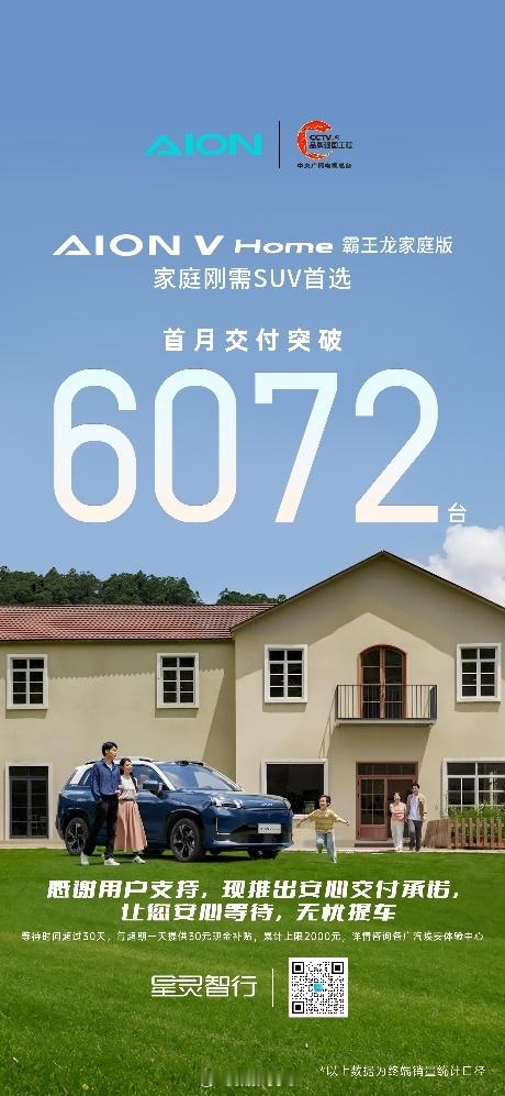 自8月底上市以来，埃安霸王龙家庭版凭借同级“舒适王+续航王”的超强产品力，和更有
