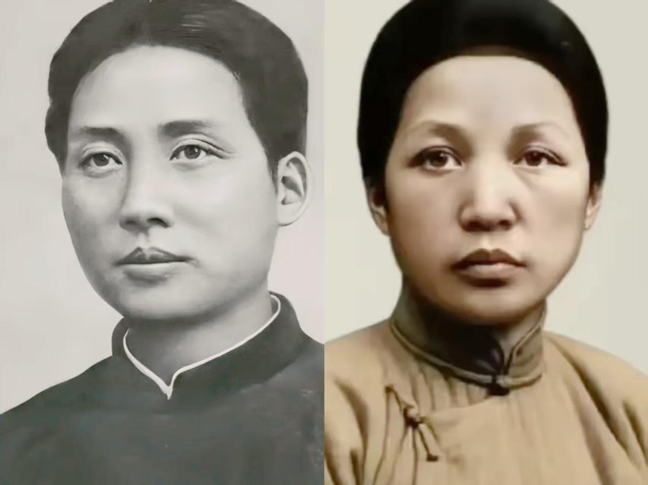 俗话说：“儿子像娘，金砖砌墙”。细细看看毛主席和他的母亲文七妹，简直长得太像了。