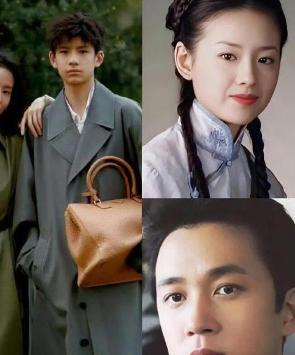 董洁与潘粤明的16岁儿子顶顶因1.8米身高、神似梁朝伟的忧郁眼神引发热议