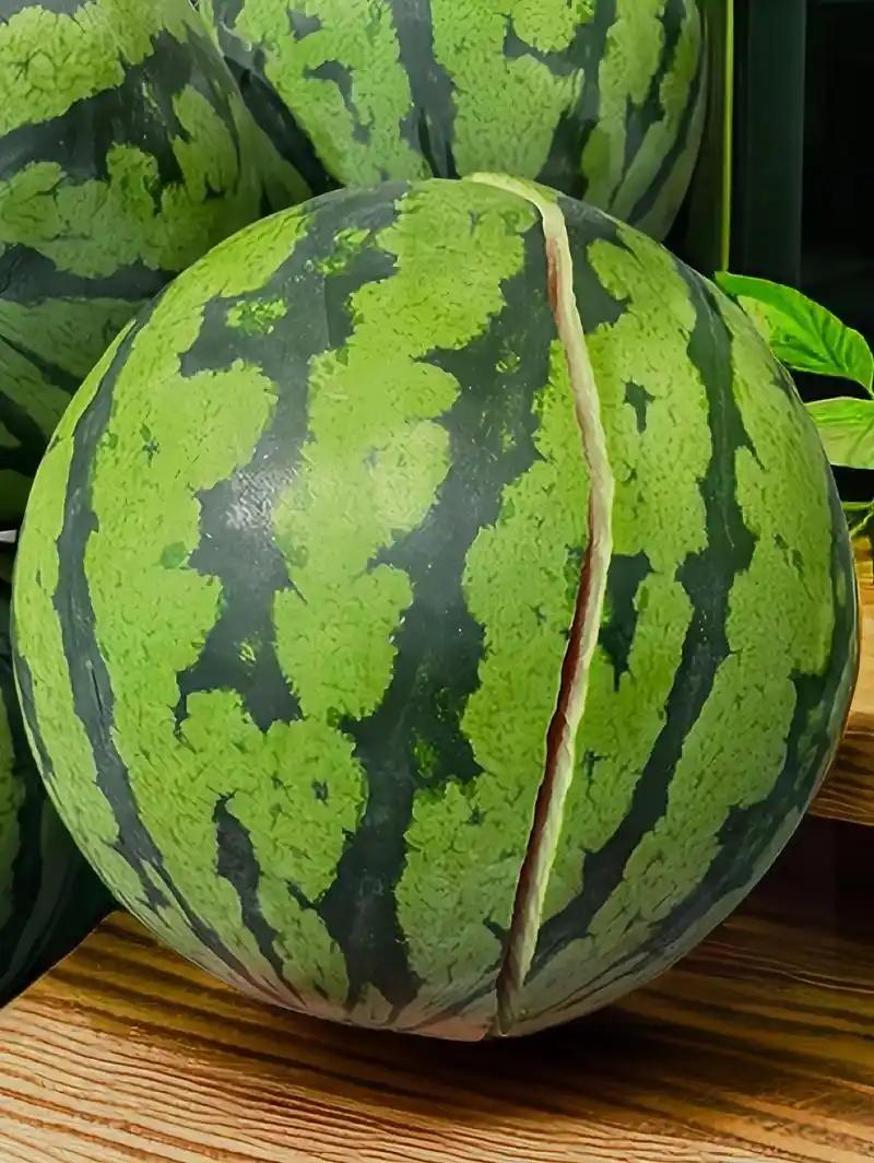 昨天买了一个十多斤的西瓜，上公交车的时候，先把西瓜放在公交车上，我再上车。当我