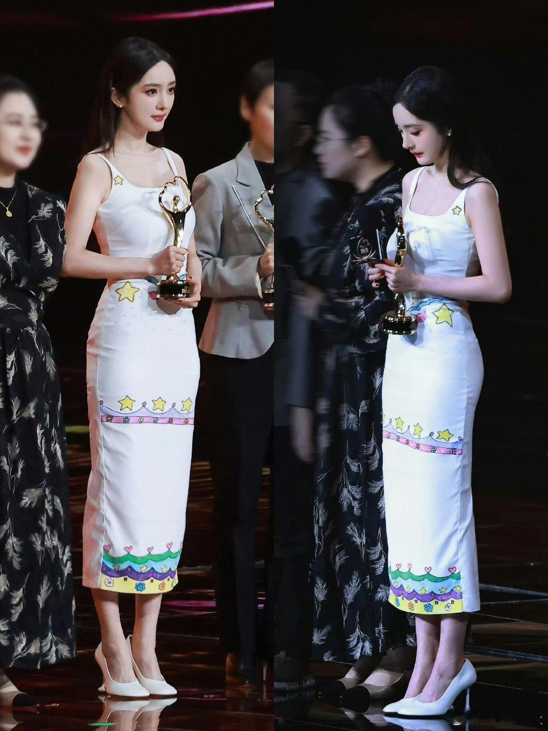 星星的孩子们画的裙子杨幂把童心穿在身上