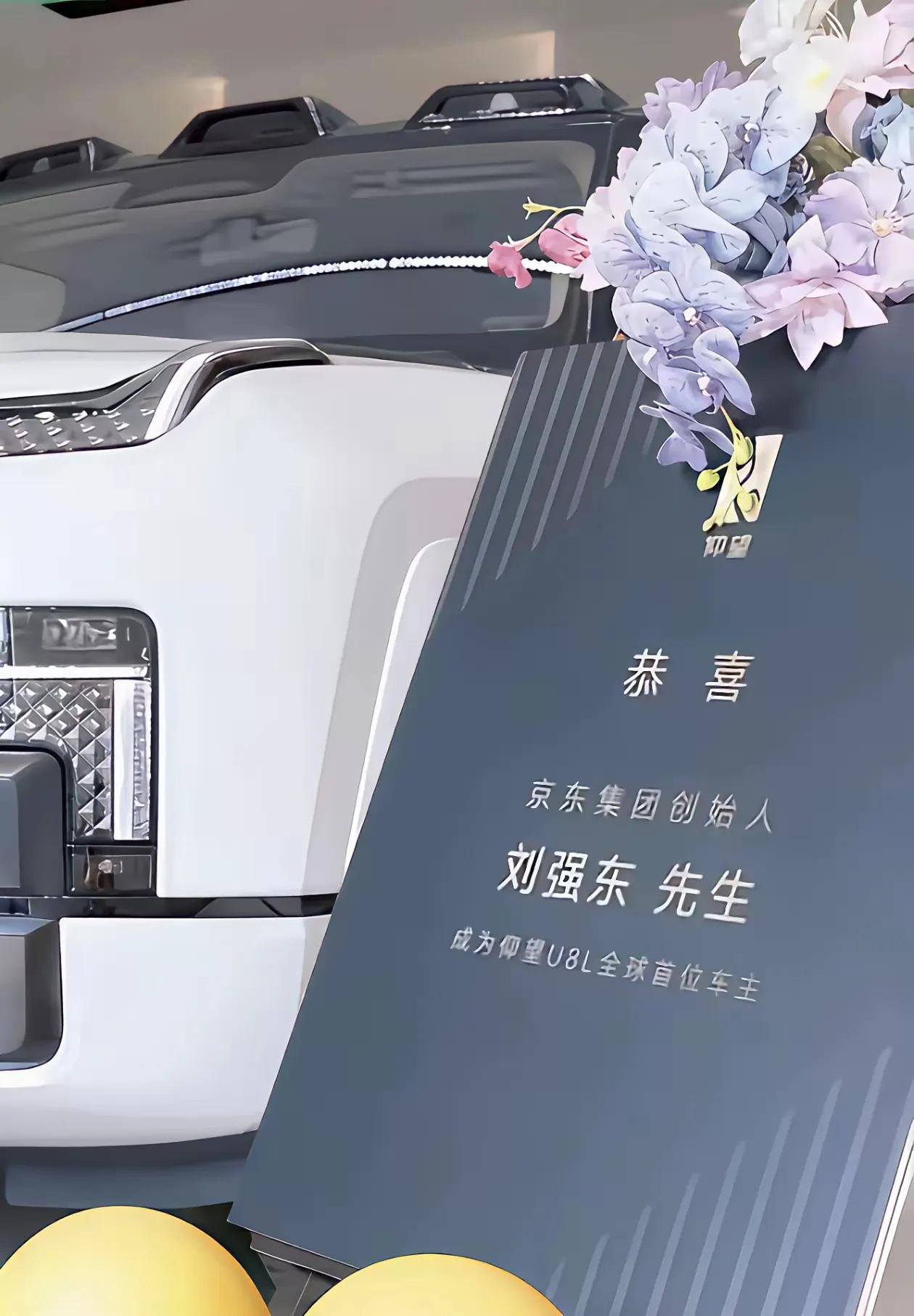 想不到京东的东哥竟然成为比亚迪仰望u8l全球首位车主了！​​​有网友就评论
