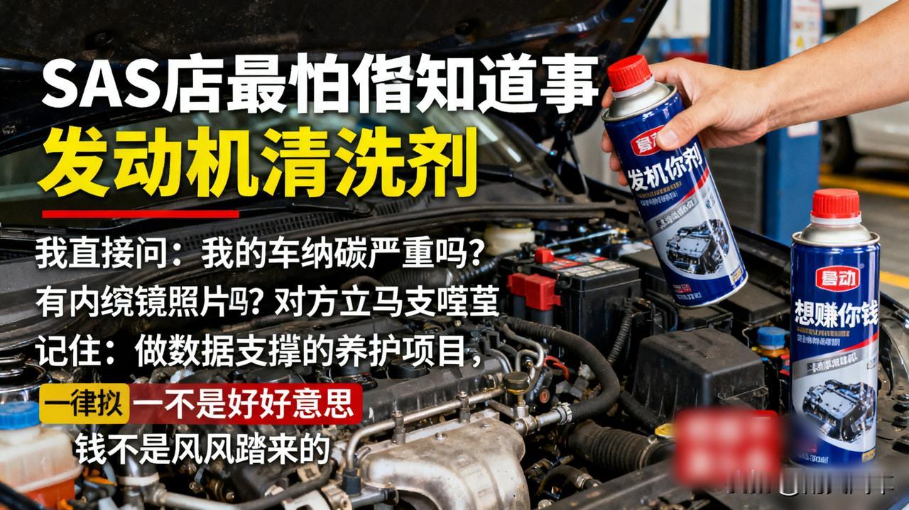 4S店最怕你知道的事去保养，售后总推荐“发动机清洗剂”，一瓶好几百。我直接问