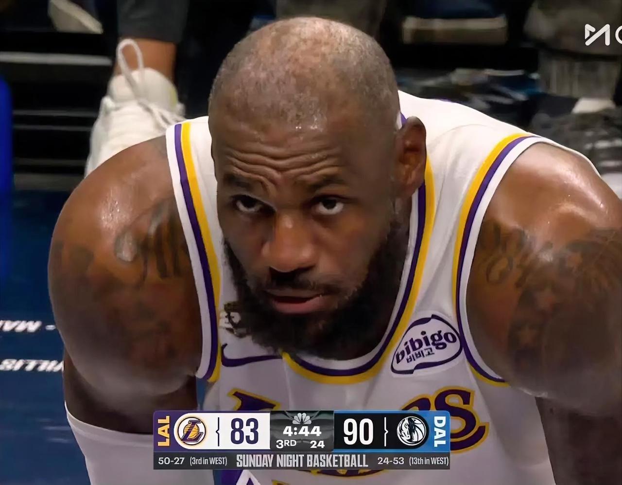 打了57场常规赛！！！詹姆斯本赛季目前有6场比赛得分上30！！！​客场对阵快