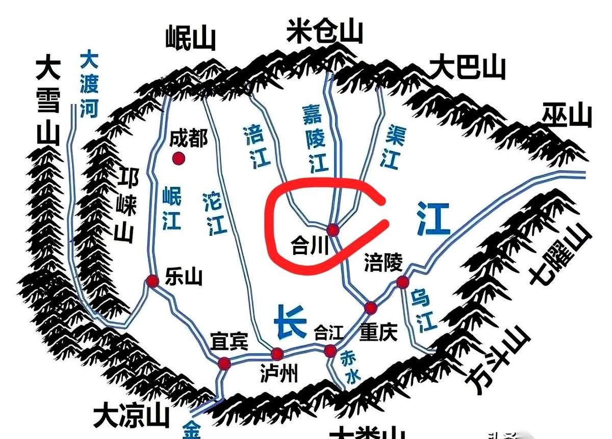 一提到四川盆地，几十年了，基本就是一出“双城记”。成都一头，重庆一头，两个巨无