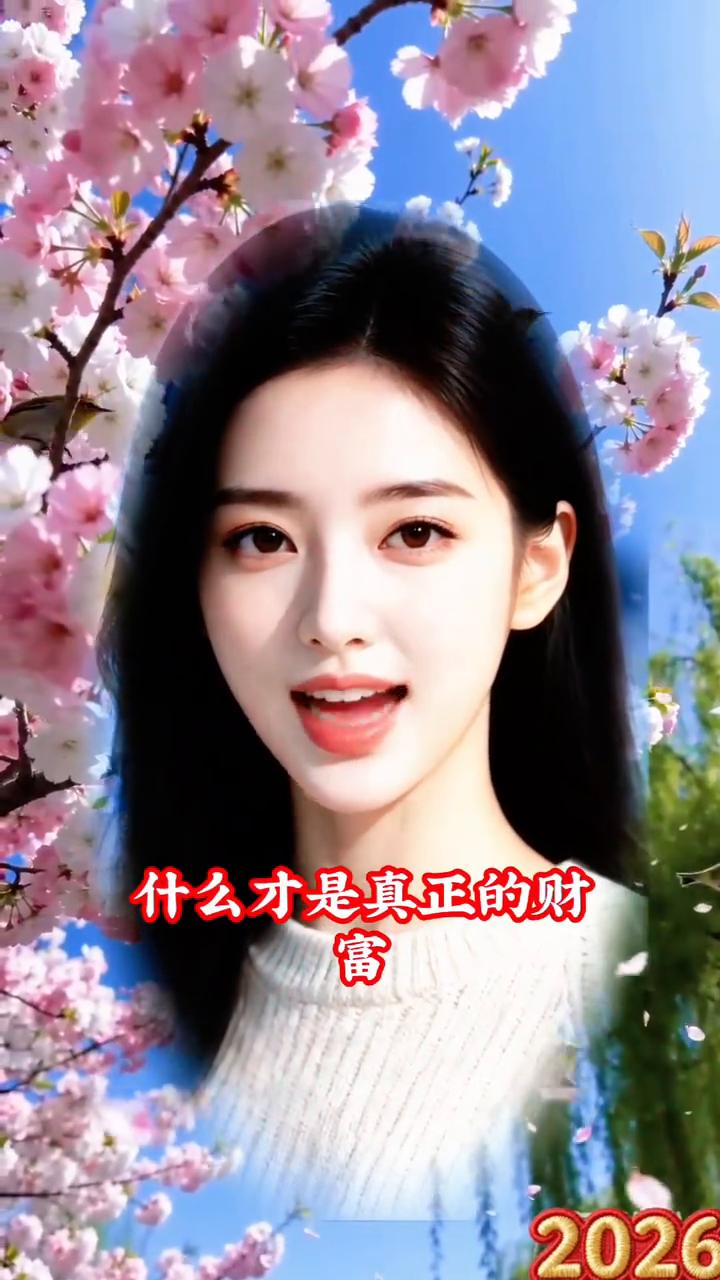 家和睦才是一生最大的财富。人这一辈子什么才是真正的财富？平平淡淡的生活，有钱没