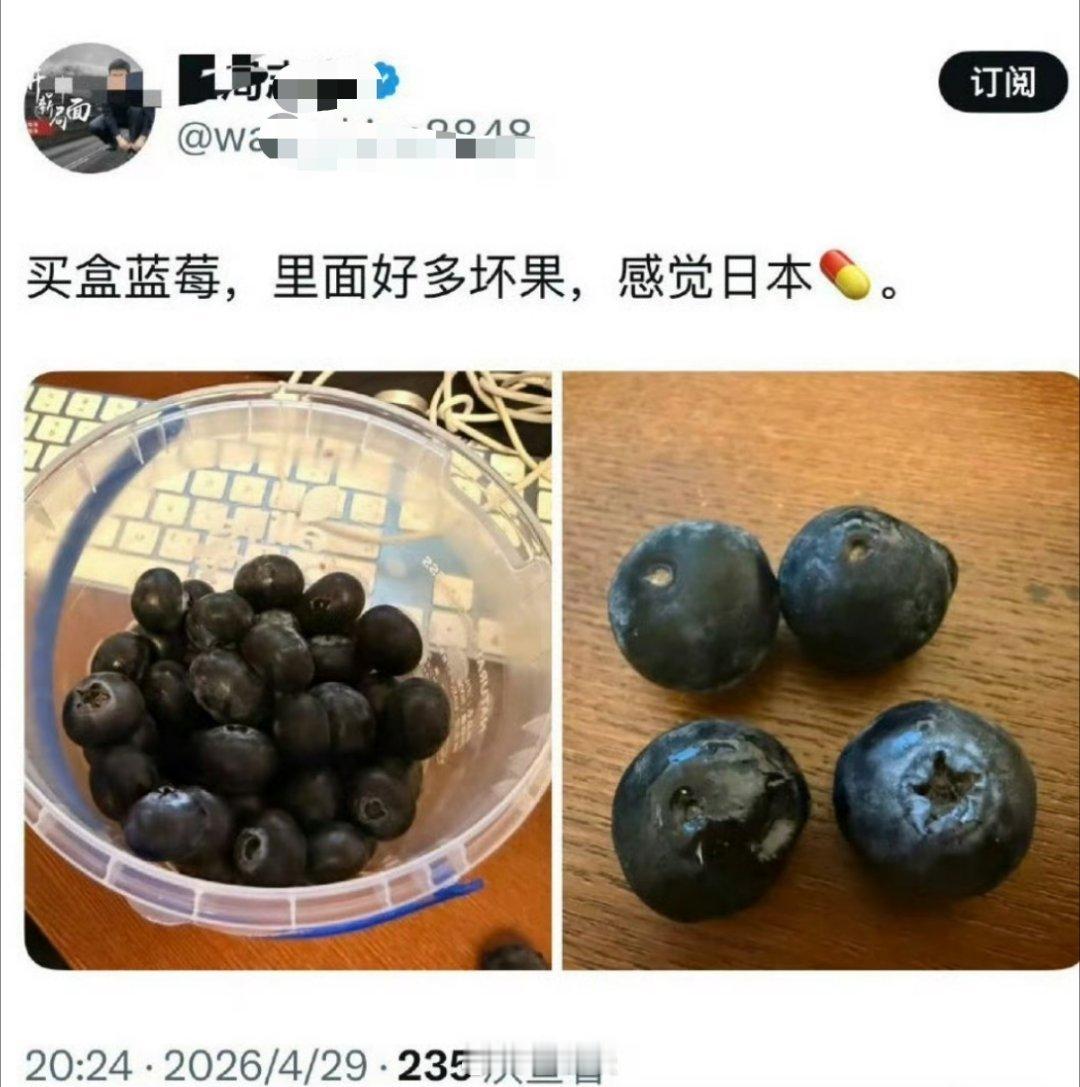 王菊吐槽在日本购买水果，多次出现腐烂情况，感觉日本药丸…没牙胖成球的罗玉凤凤姐见