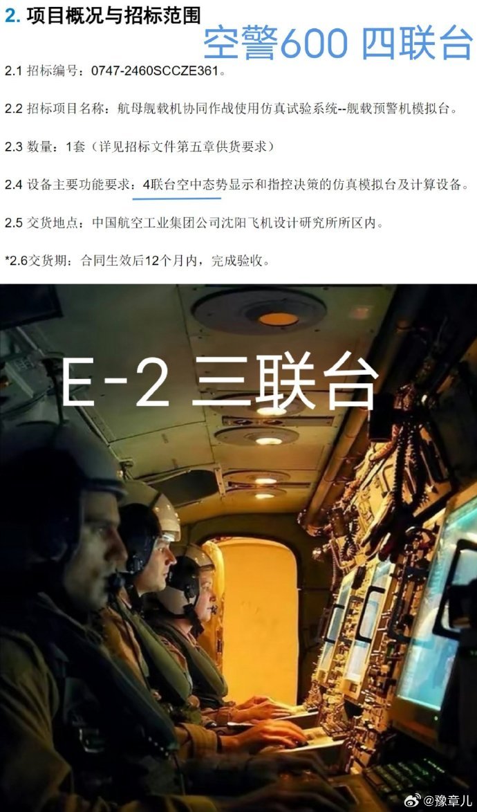 KJ-600是四座操作台，比E-2D多一个[doge]作战指挥能力大幅提升，可以真