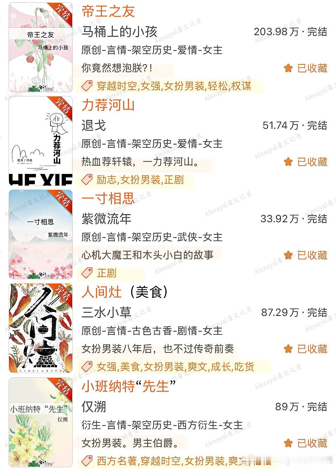 推文本本封神❗️挚爱的高质量top女扮男装文细糠【女扮男装】这个题材和【校园