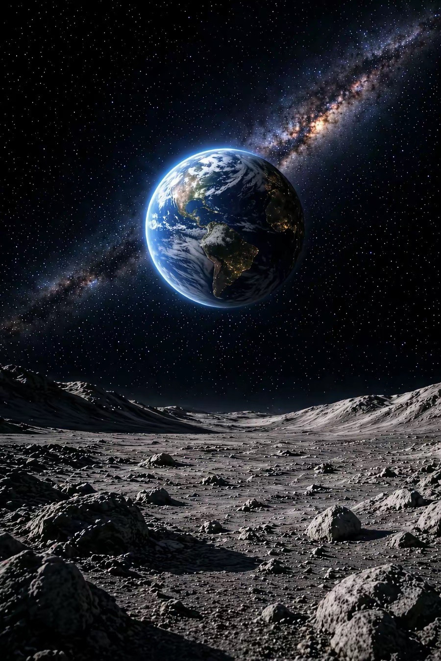 如果有朝一日大家能登上月球，俯瞰地球的时候会说些什么？