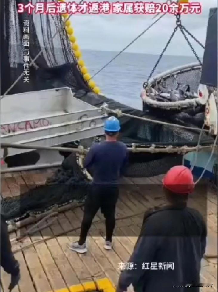 32岁男子应聘海员打捞金枪鱼的工作，却因为严重晕船反应无法忍受自溢身亡，家属索赔