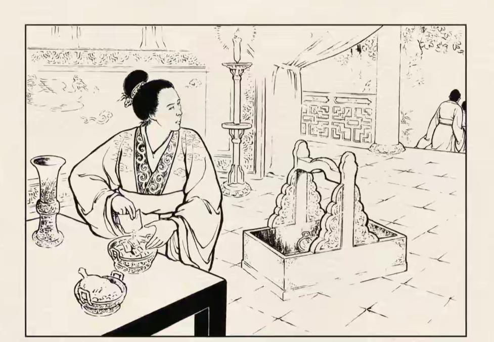 三国演义连环画：这位美人是谁？竟然在酒菜中下毒！难道她是潘金莲再世，要毒死丈夫吗
