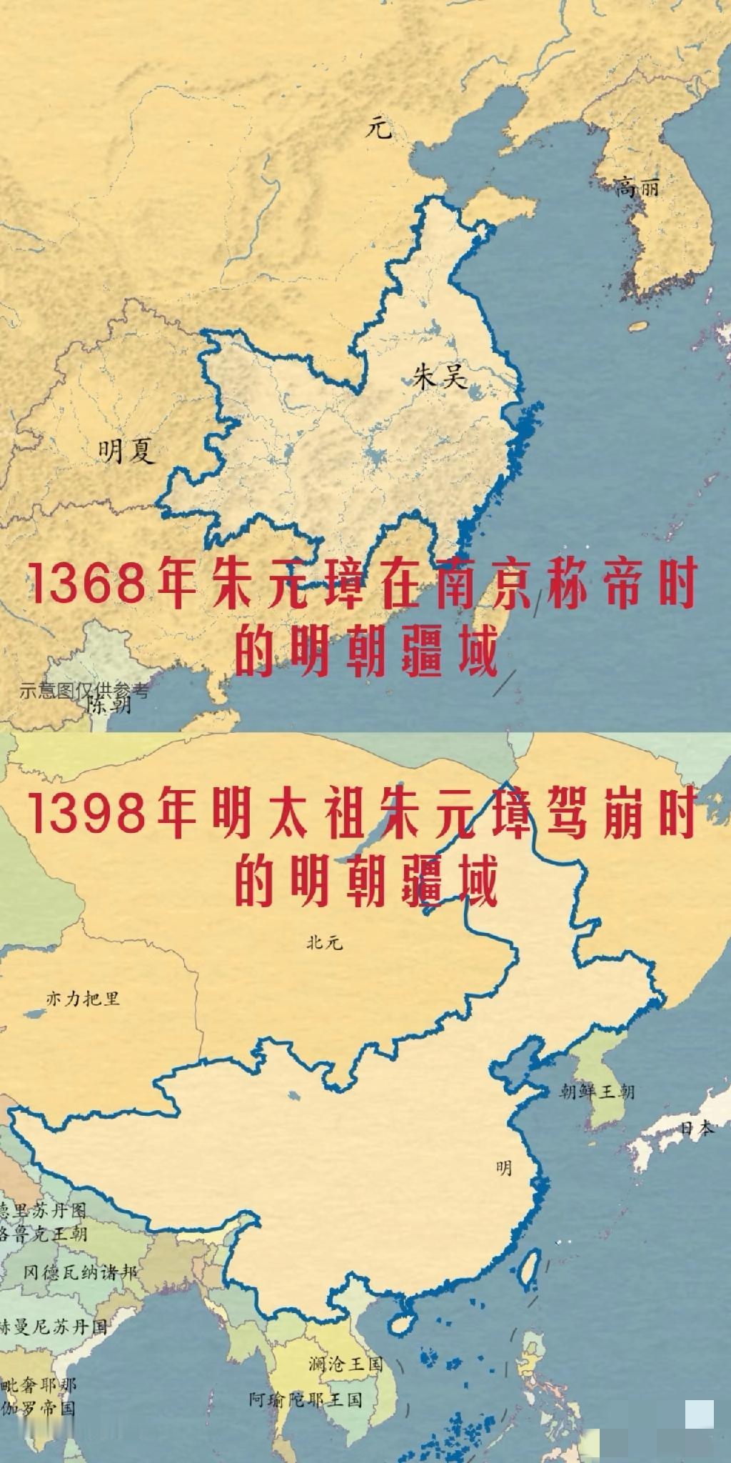 朱棣对越南大打出手，动用了十万大军，对朝鲜半岛却很客气，因越南比朝鲜富裕，朝鲜半