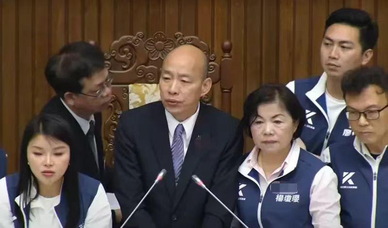 台“立法院”今日研商“第七届监察机构人事同意权”以及今年度台当局总预算案，韩国瑜