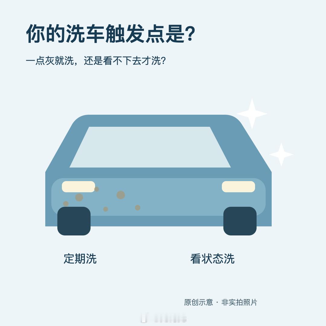 问个特别生活的问题：你一般忍到什么程度才洗车？有人见不得一点灰，有人觉得不影响开