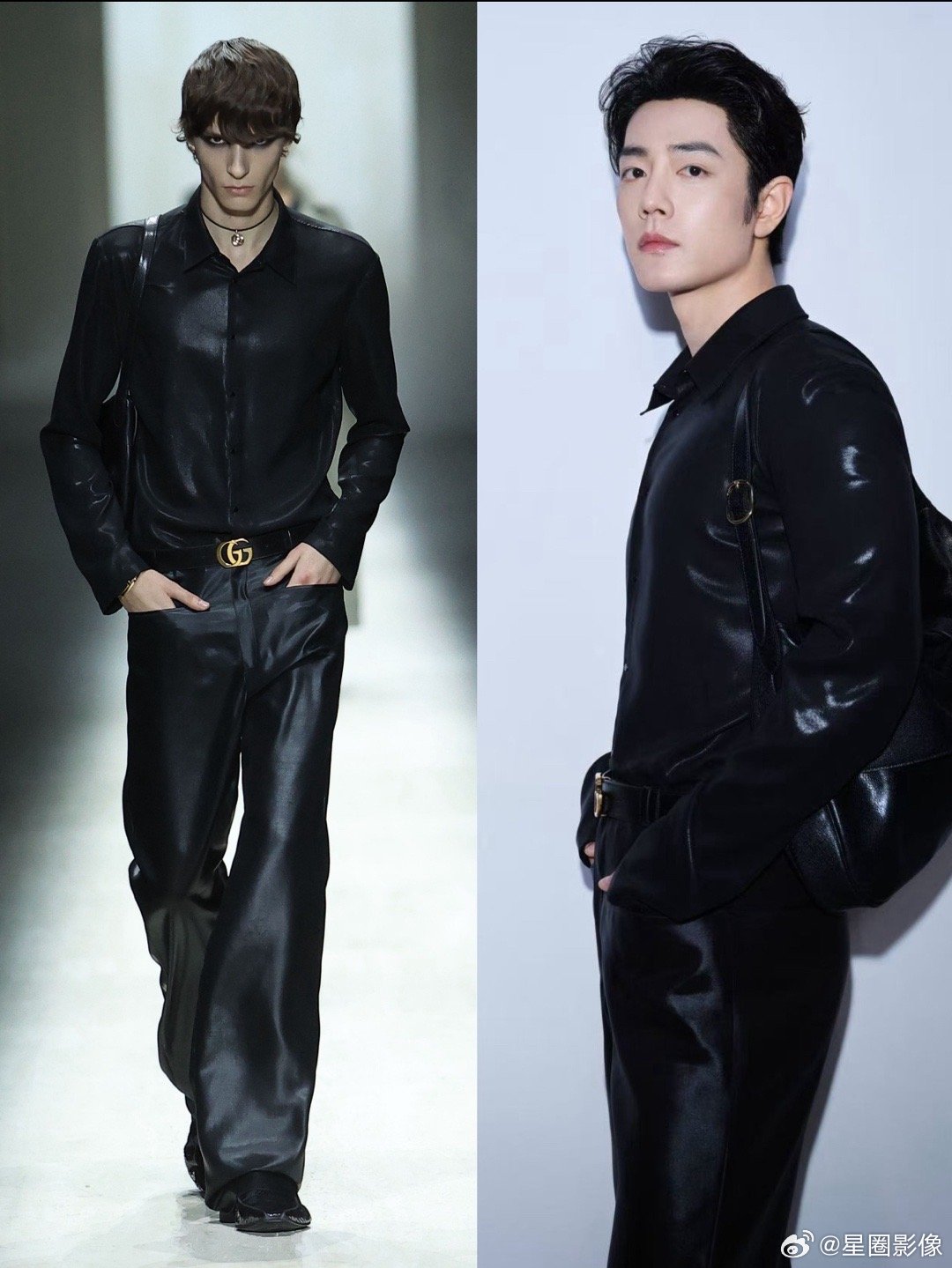 老古这组超季秋冬系列才刚发布三天。肖战这全球首穿的含金量。