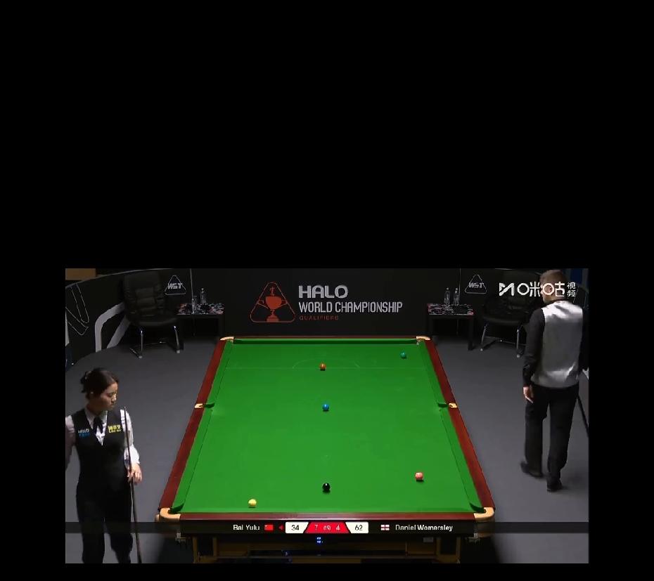 白雨露遭遇严重误判，最终依靠强大心理顺利逆转晋级世锦赛资格赛次轮。第十二局裁判