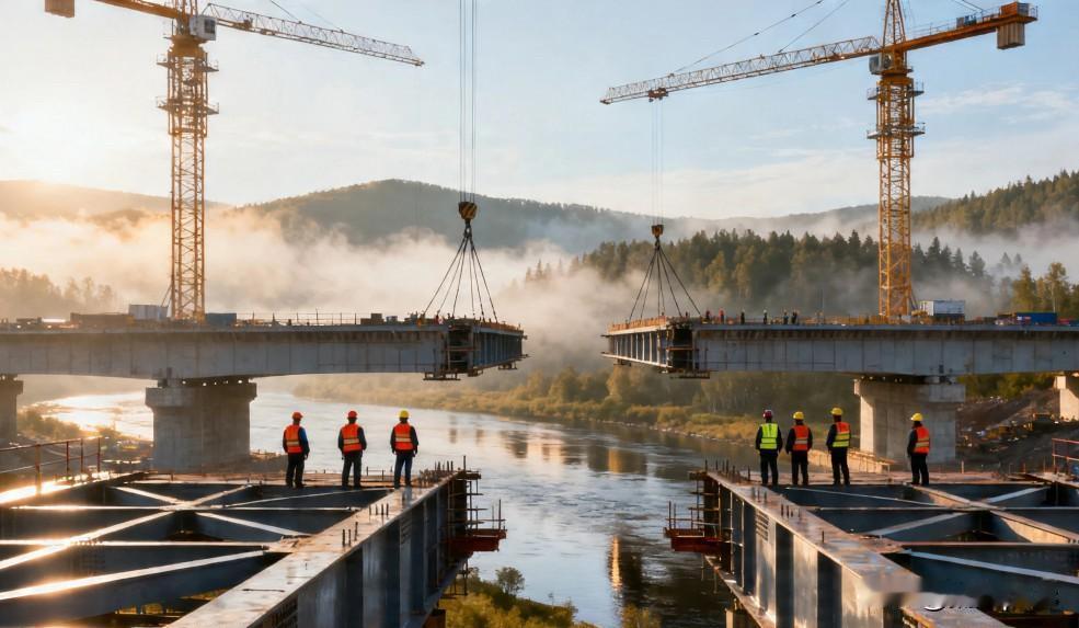 图们江新桥合拢了，比旧桥更低，基本只能走小渔船了。俄罗斯与朝鲜在图们江新建的桥梁