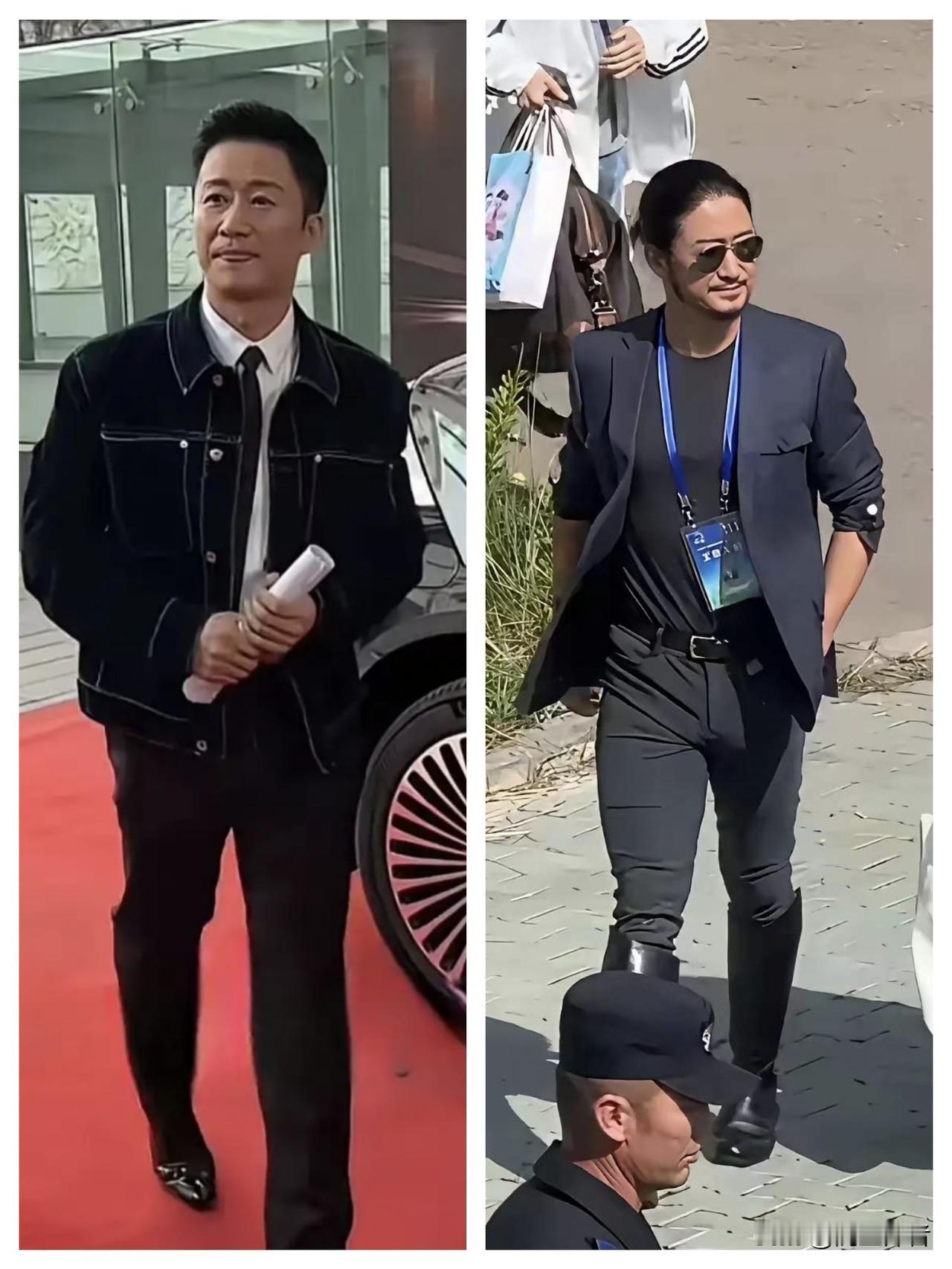 留胡须的吴京和不留胡须的吴京反差大。