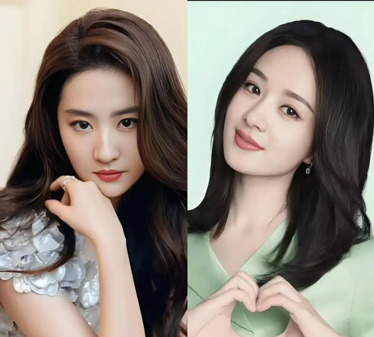 真的想不明白了为什么赵丽颖眼睛更大，鼻子更秀气，嘴巴更小巧，但是大家都觉得刘