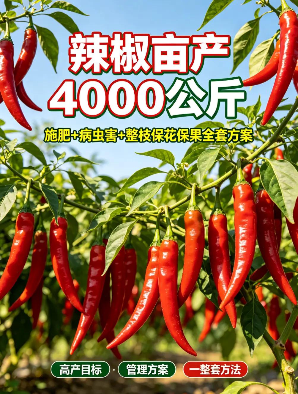 辣椒管理全套方案，施肥+病虫害+整枝保果。辣椒种植辣椒种植技术辣椒管理辣椒