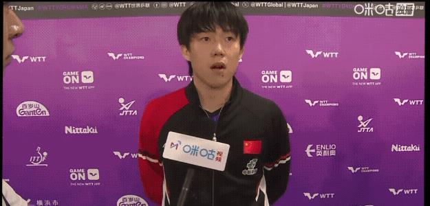 横滨冠军赛1/16决赛王楚钦3-0陈垣宇后接受采访，肯定小将陈垣宇！楚钦一如既