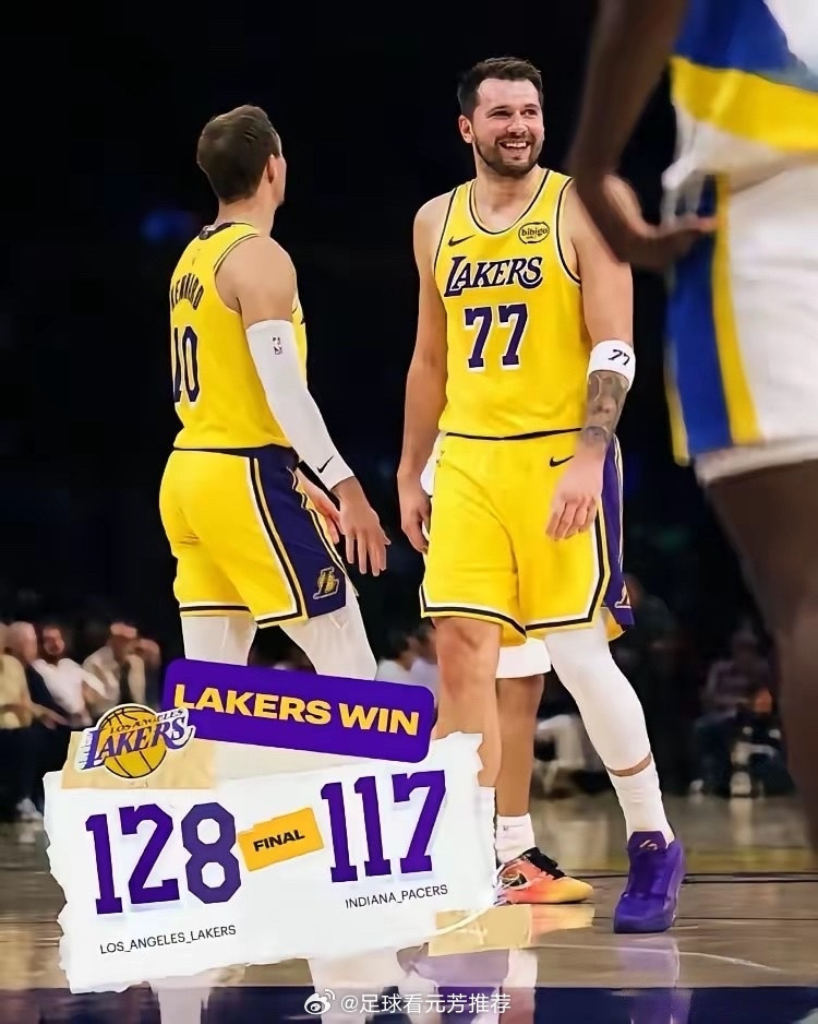 湖人赢球海报新鲜出炉，肯纳德携手东契奇闪耀其中！湖人主场大捷！128：117力克