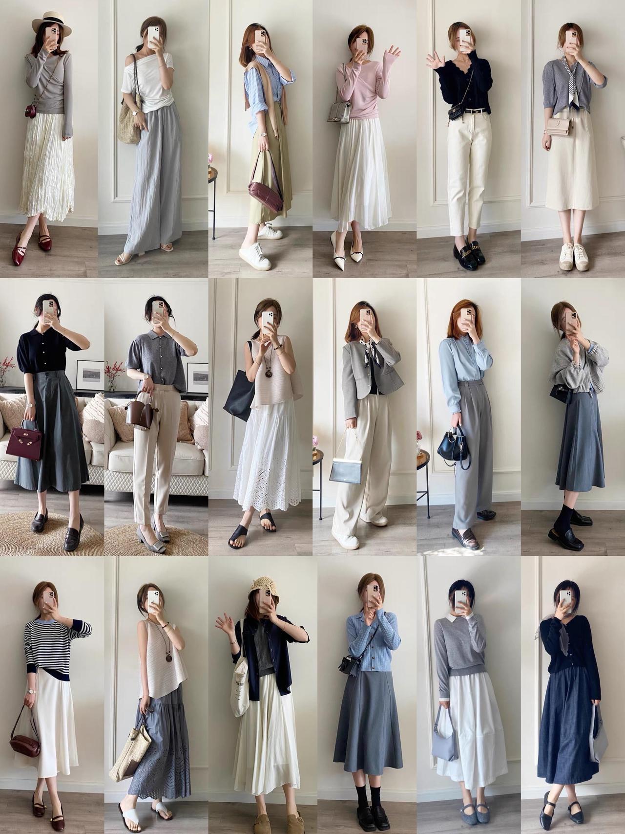 熟龄上班就这么穿，温柔又气质！低饱和色系搭配简约利落的版型，把通勤氛围感拉满。