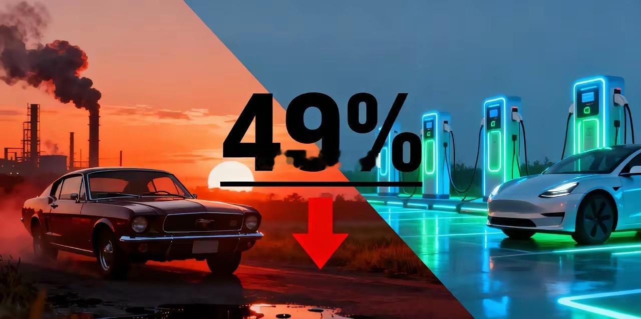 燃油车跌破50%，一个百年帝国的黄昏已至！全球纯汽油车销量占比首次跌破50%，汽