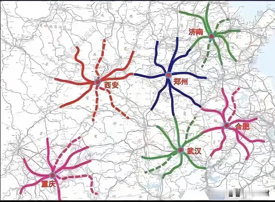 合新高铁通车后，合肥的米字形高铁网正式成型。成为继郑州、济南、重庆、西安之后，又