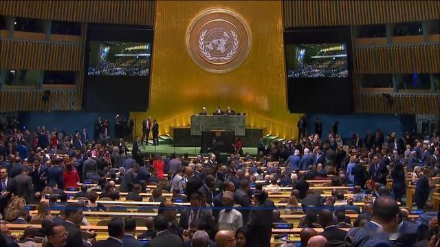 被国际刑事法院通缉的总理，站在联合国讲台扬言两枚一吨导弹可夷平联合国大楼9