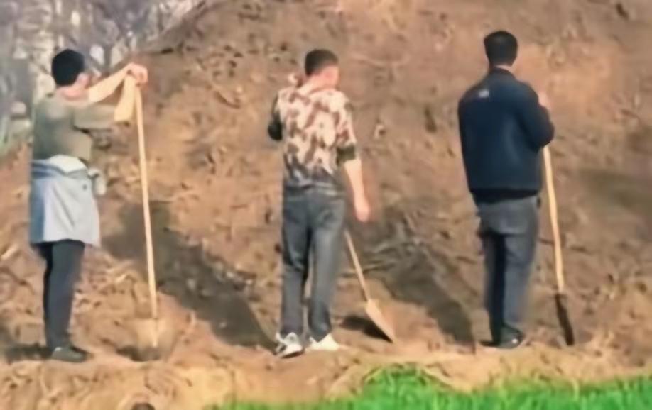 信阳，男子和邻居有旧怨，便偷偷跑到对方的祖坟，插上桃木桩，撒上雄黄粉。他本以为自