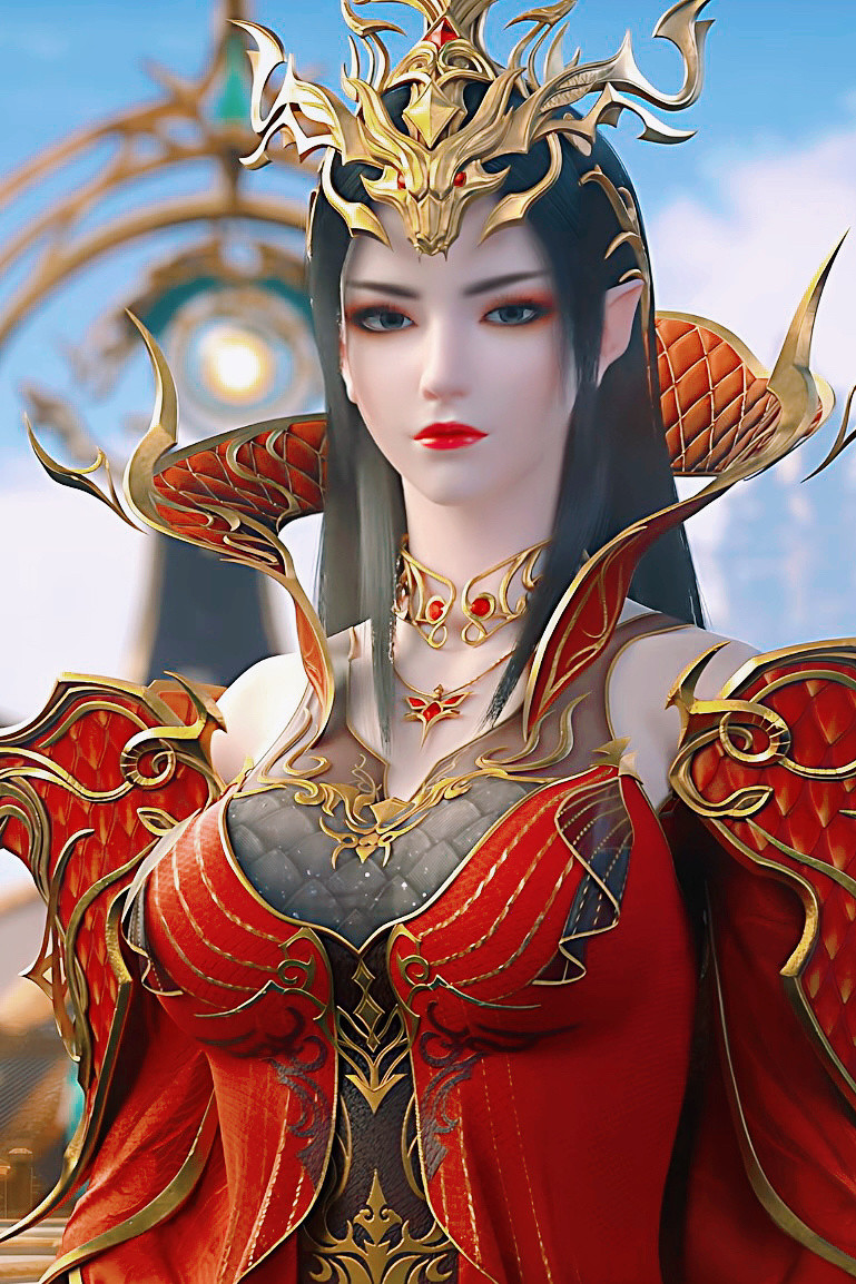 美杜莎女王国漫女神无论是妆容，还是颜值，亦或是气质，当之无愧的国漫女神！尤其是