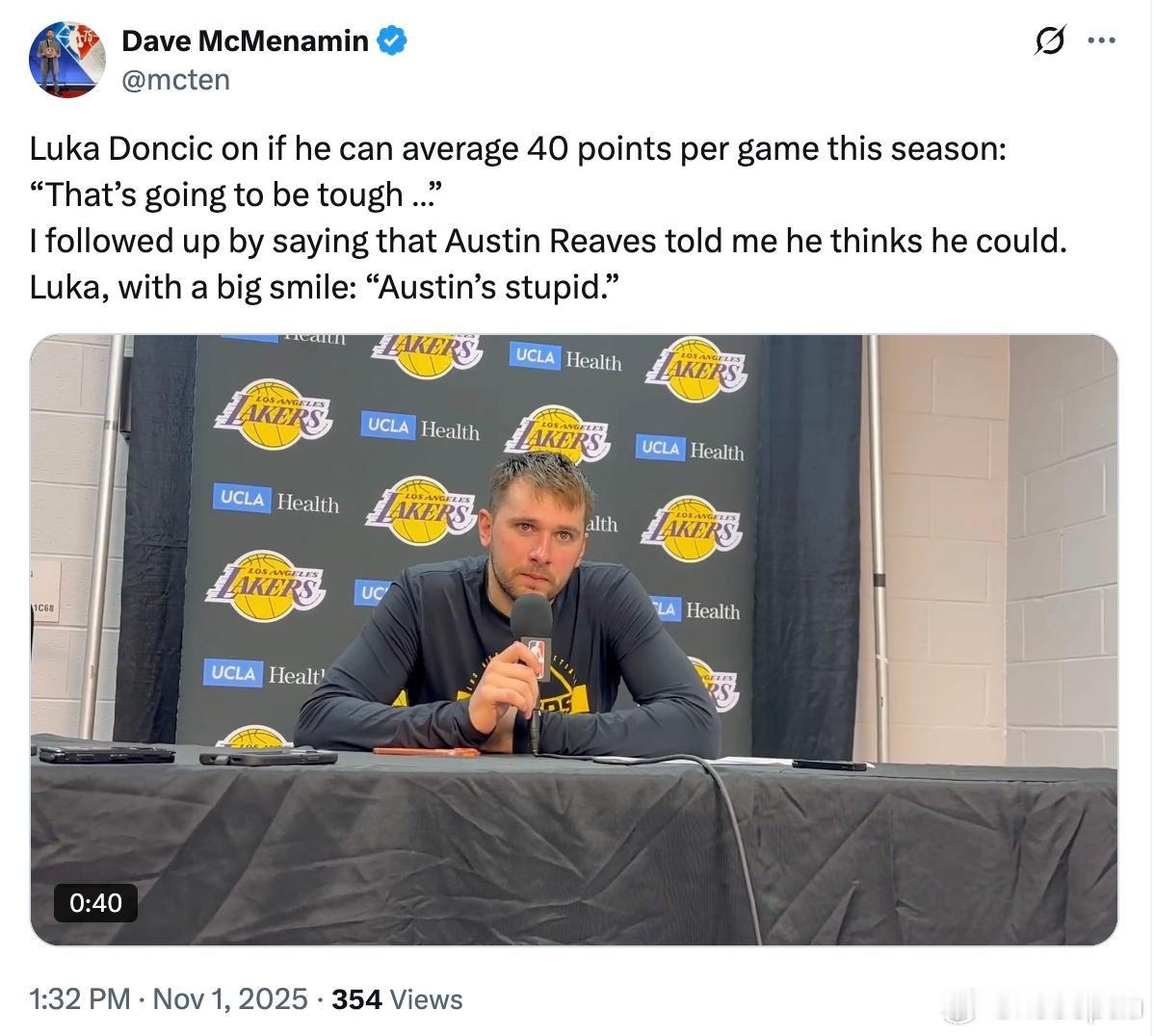 湖人大当家二当家“不和”终于坐实了……湖人队记赛后问077能不能做到赛季场均4