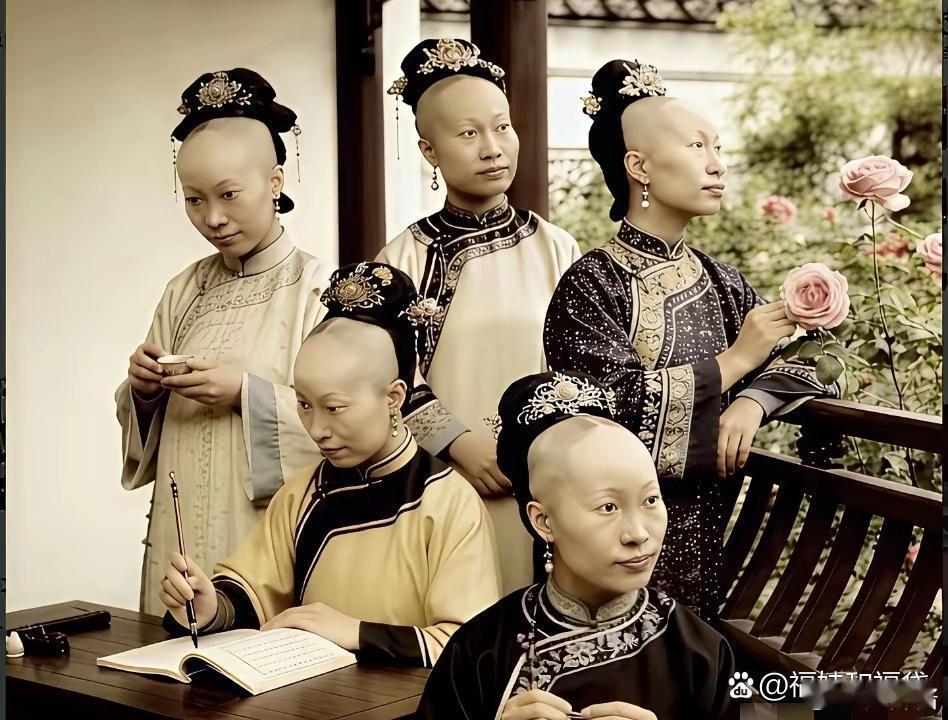 这是清朝贵族女性的装扮？