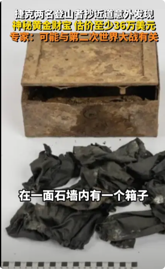 “白高兴一场！”近日，捷克两名登山者在爬山的时候抄近道，结果意外发现了一大批金银