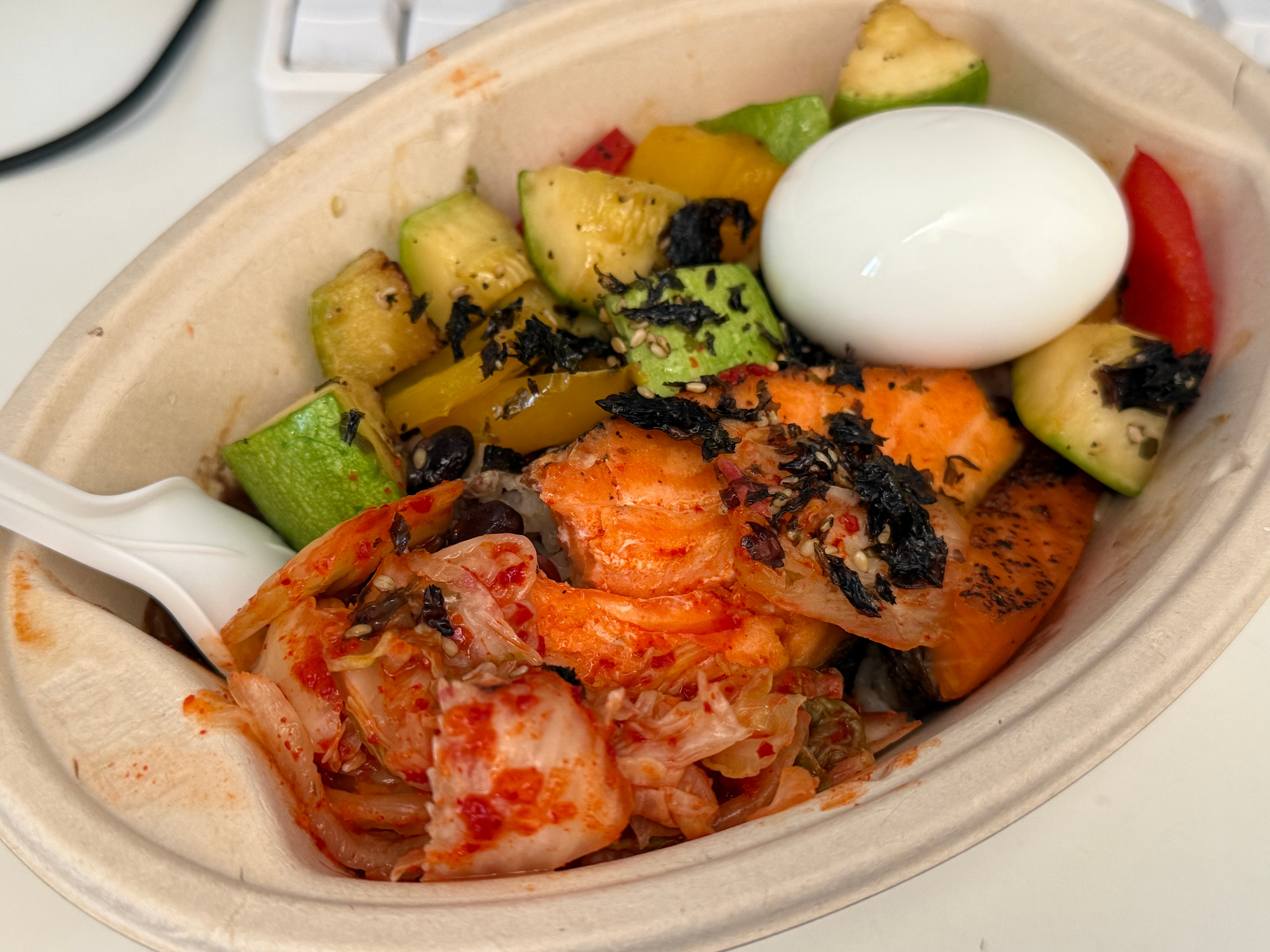 【低碳水第3/10天】今日碳水，一个红薯，一碗杂粮饭。低碳水好饿，就得吃大量的肉