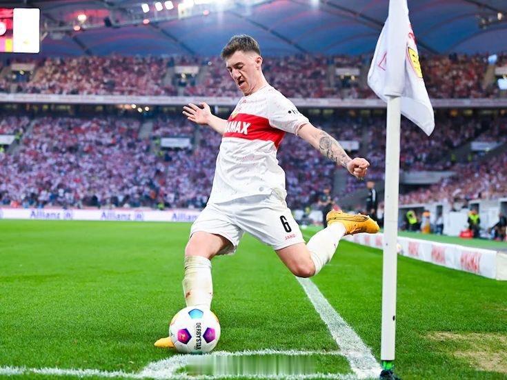 【买断违约金条款】效力斯图加特的25岁德国国脚中场，安杰洛-斯蒂勒，当前合同当中