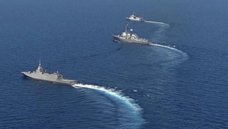 【美日菲巴士海峡军演，解放军全程追踪】近日美日与菲律宾在巴士海峡附近举行联合