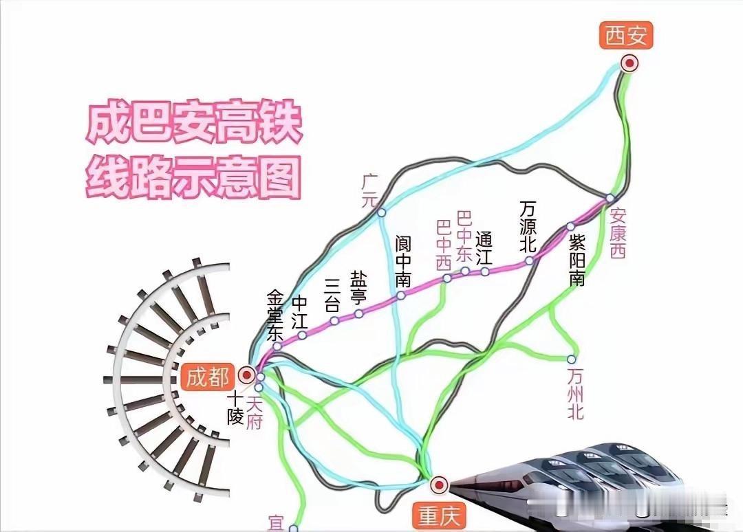成铁就是个超级二百五！除了与重庆相关的成南达万和成渝中线高铁以外，西成/成贵/巴