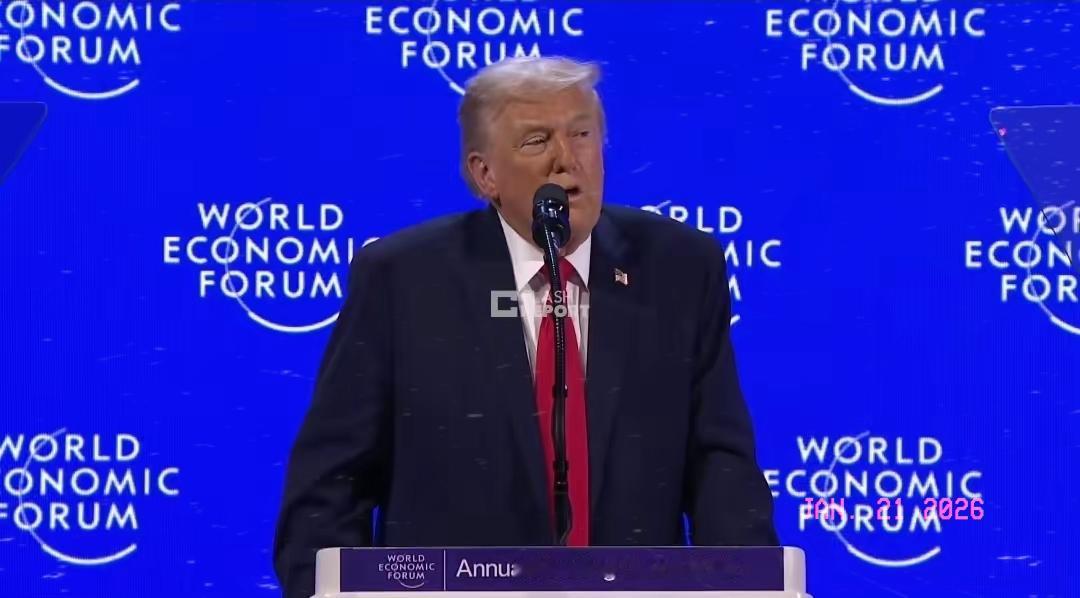 特朗普刚刚在达沃斯论坛上又胡说八道了。特朗普表示：“我注意到的一点是，一个国家拥