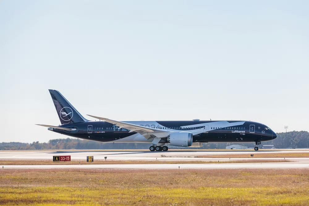 汉莎的审美相当的高！100周年纪念涂装！汉莎航空的波音787-9(D-ABPU