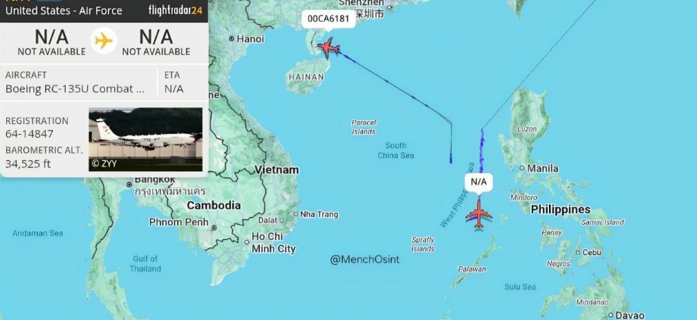 黄岩岛上空爆发激烈对抗？中方翼龙无人机出现，与美军侦察机擦肩而过！2月2日，